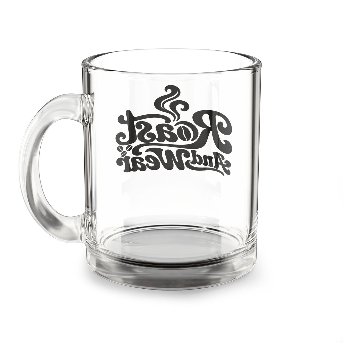 Roasty and Toasty Coffee Glass Mug