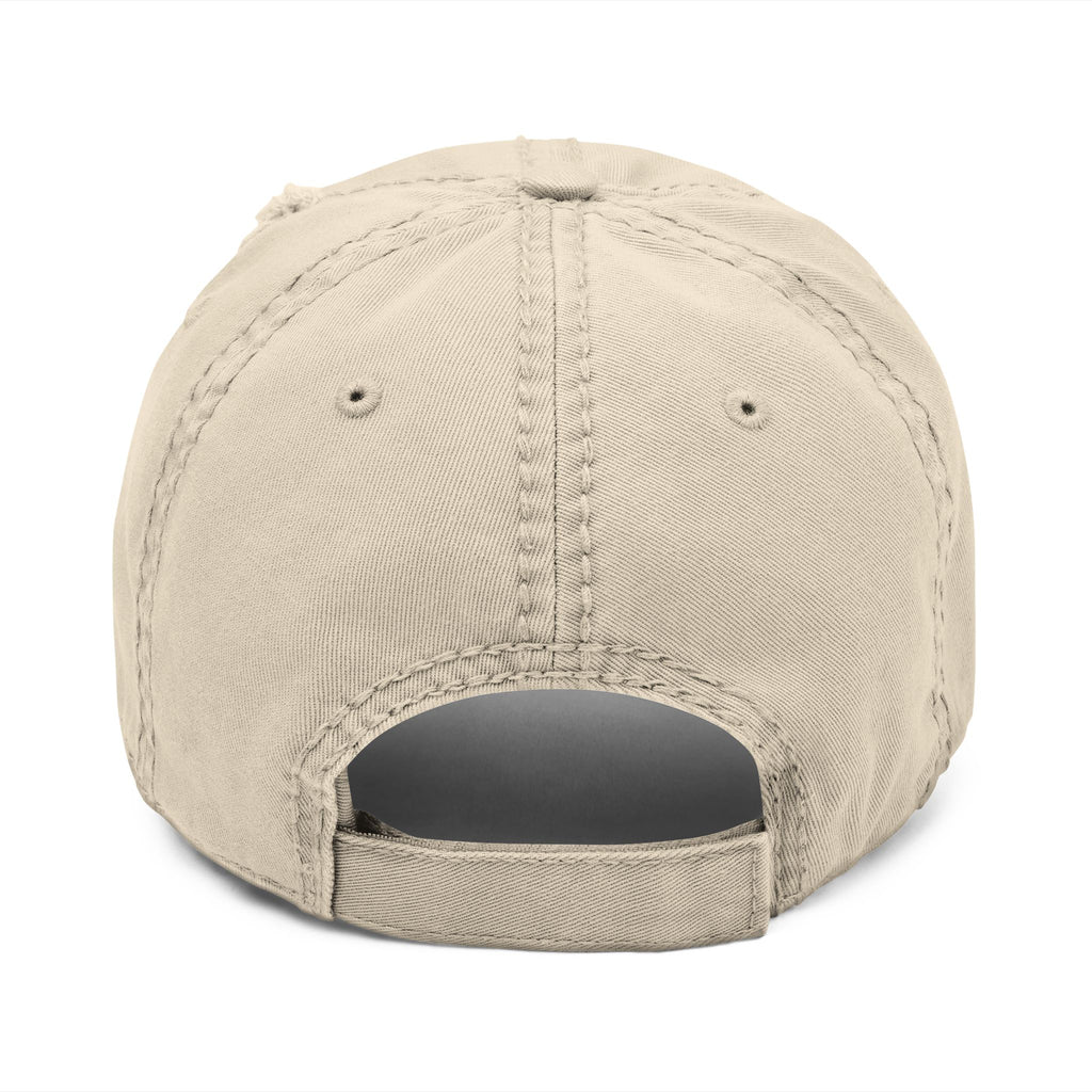 Embroidered Distressed Dad Hat
