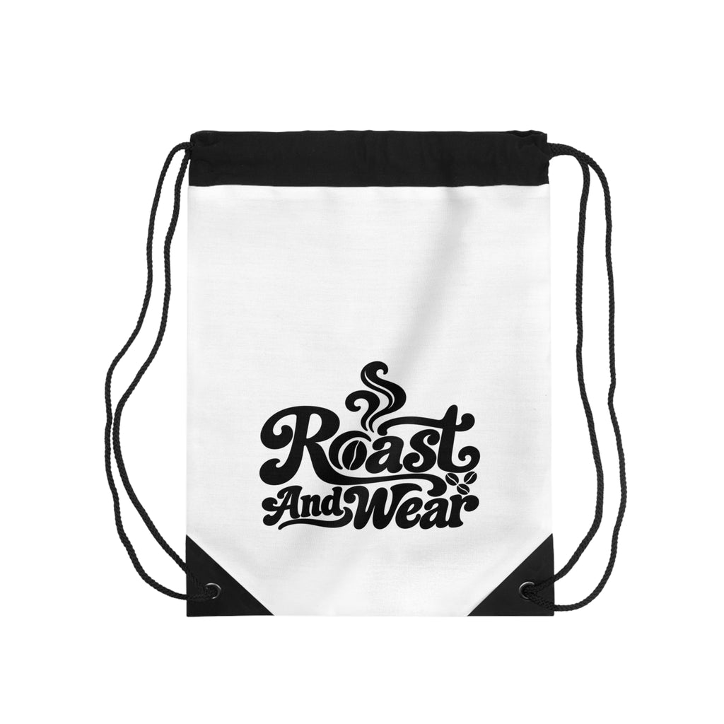 Roast And Wear Coffee Logo Drawstring Bag