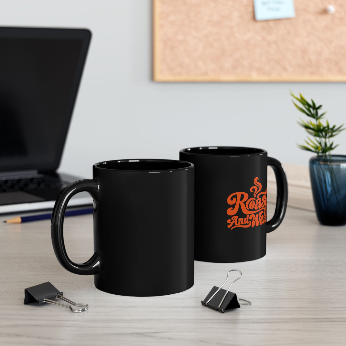 Roast And Wear Black Coffee Mug