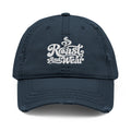 Embroidered Distressed Dad Hat