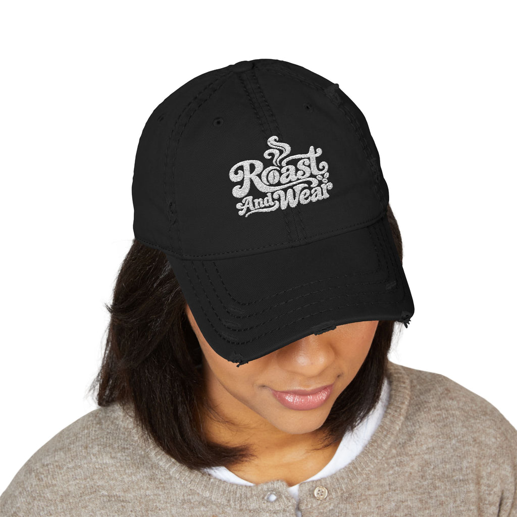 Embroidered Distressed Dad Hat